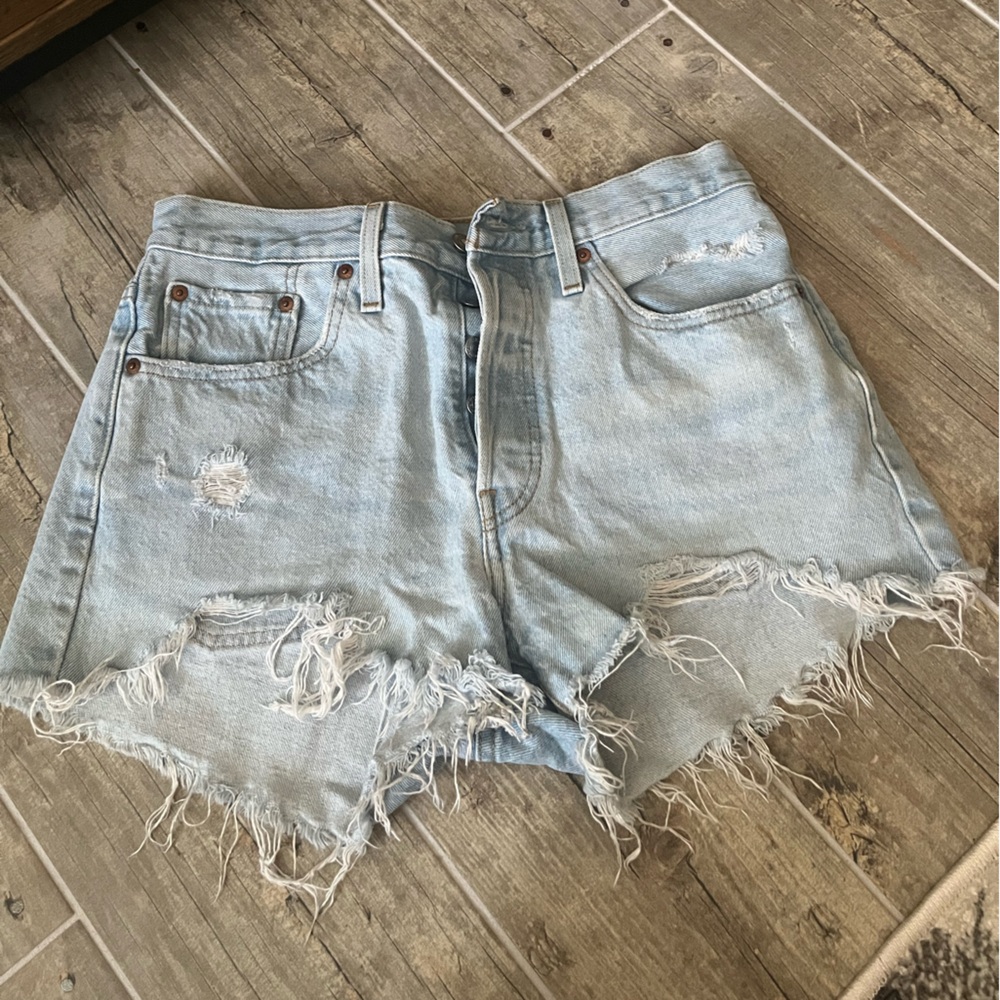 Levi’s 501 Light Washed Denim Shorts